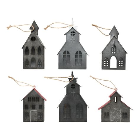 tiny metal house christmas decoration|Small Metal Christmas Houses .